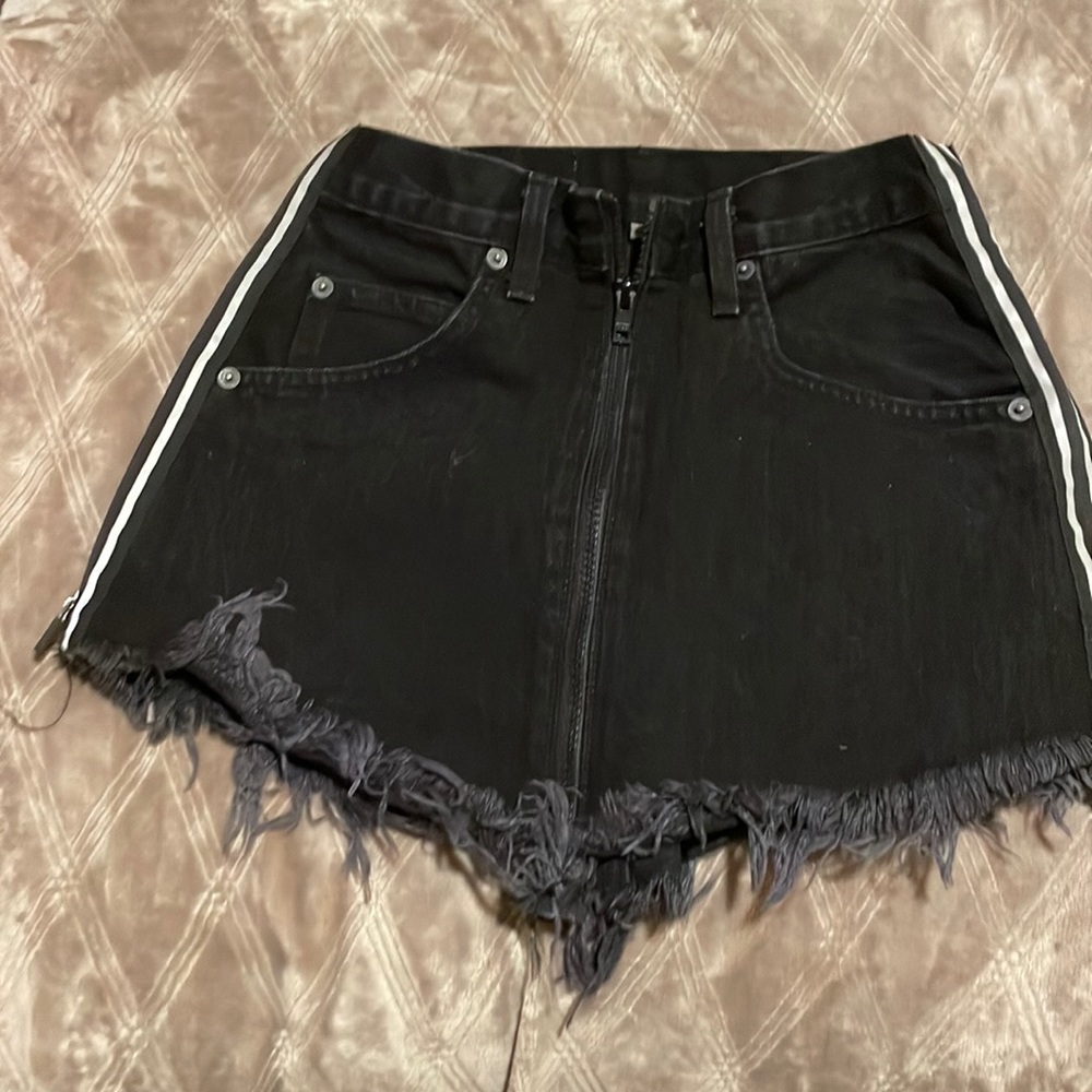 Carmar Black Jean Skirt.